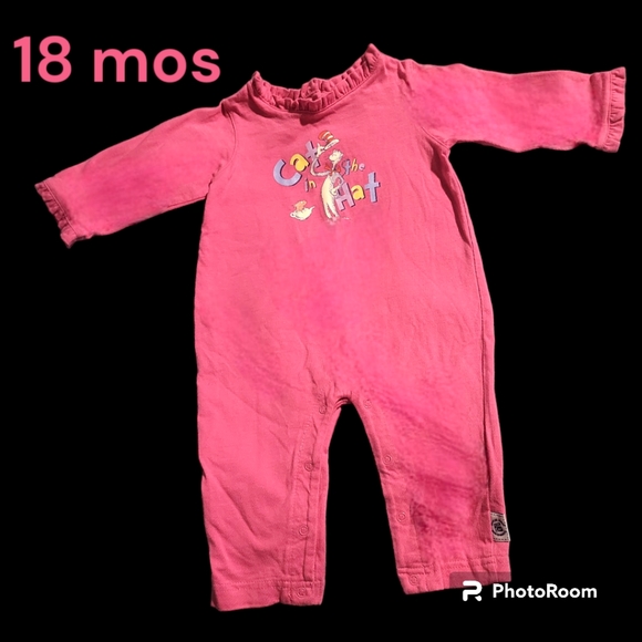 Cat in the Hat full length Long Sleeve Outfit 18Mos **w/Book** - Picture 1 of 1